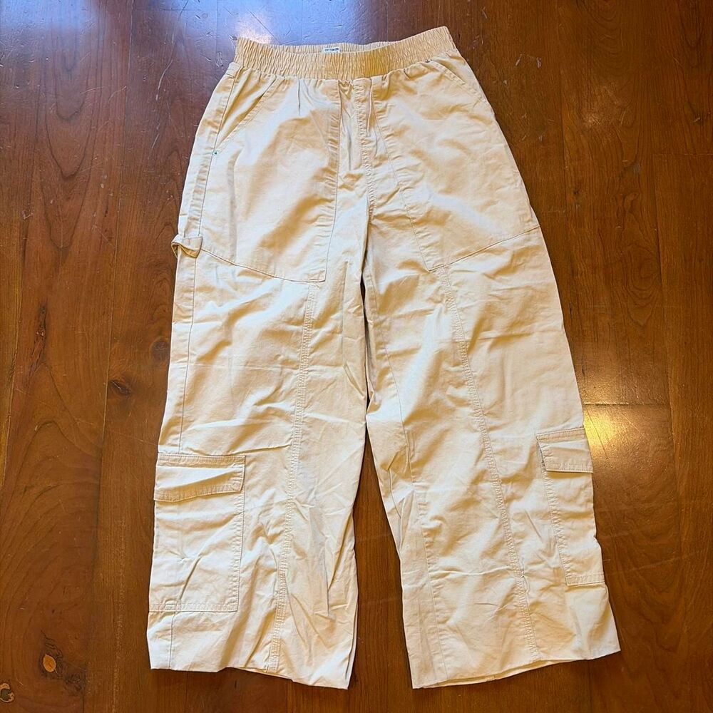 Cotton-on Women's Cream and Tan Trousers